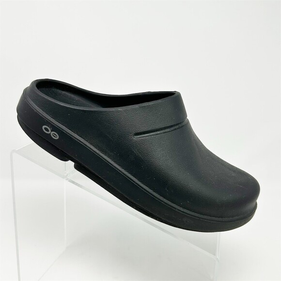 OOFOS Shoes - OOFOS OOcloog Recovery Clog Unisex Slip-On Comfort Shoes Black W8 M6 (EU 39)